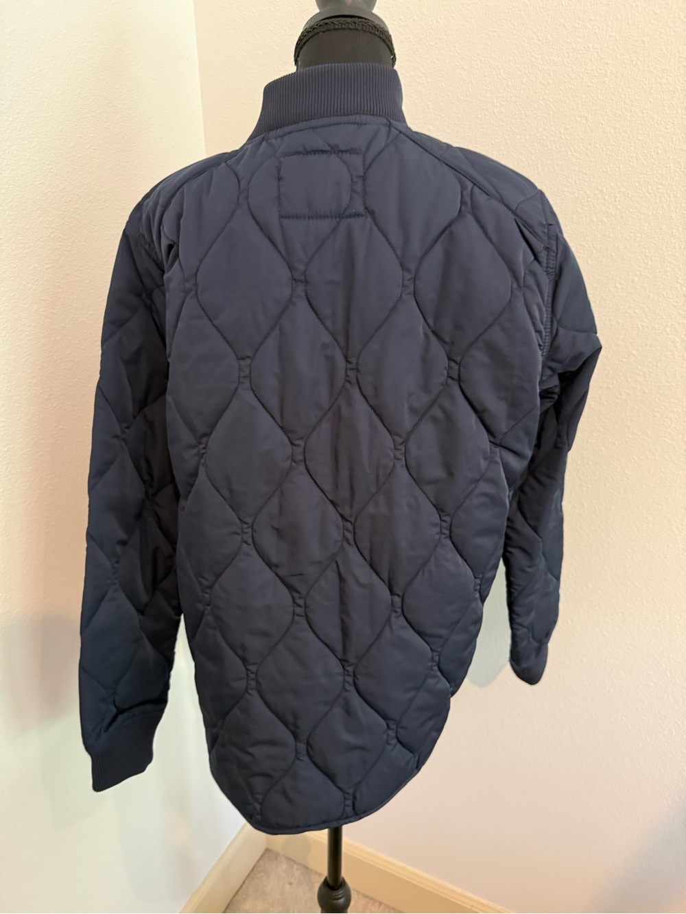 Old Navy Navy Quilted Bomber Jacket - Picture 2 of 4